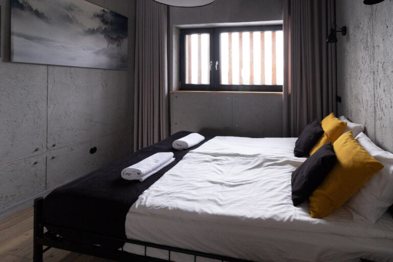 Sypialnia w apartamencie Bunkier